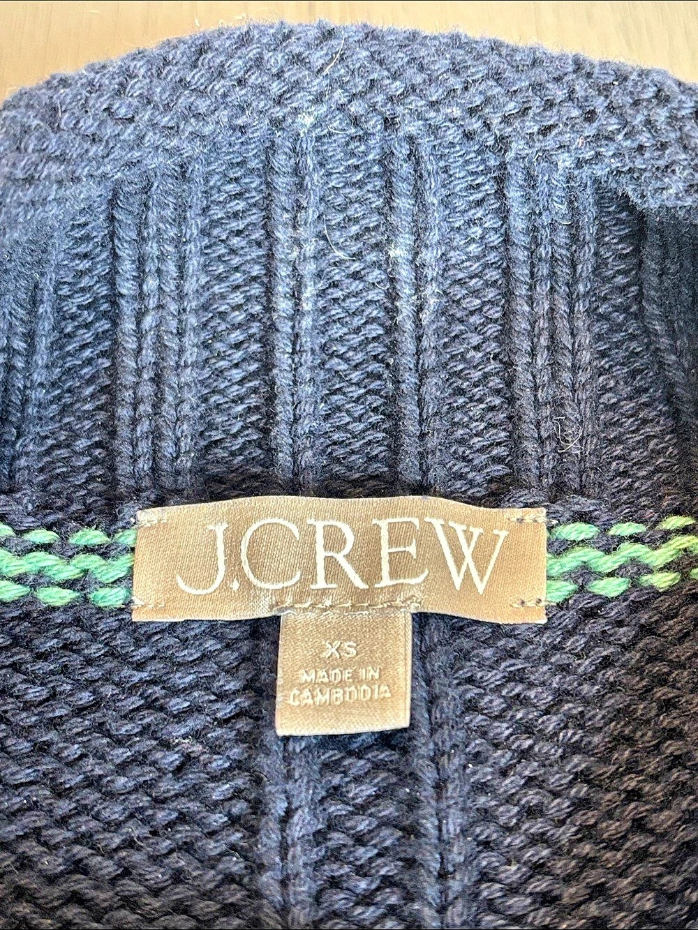 J.Crew Striped Cotton Rollneck Sweater Size XS - Picture 6 of 12